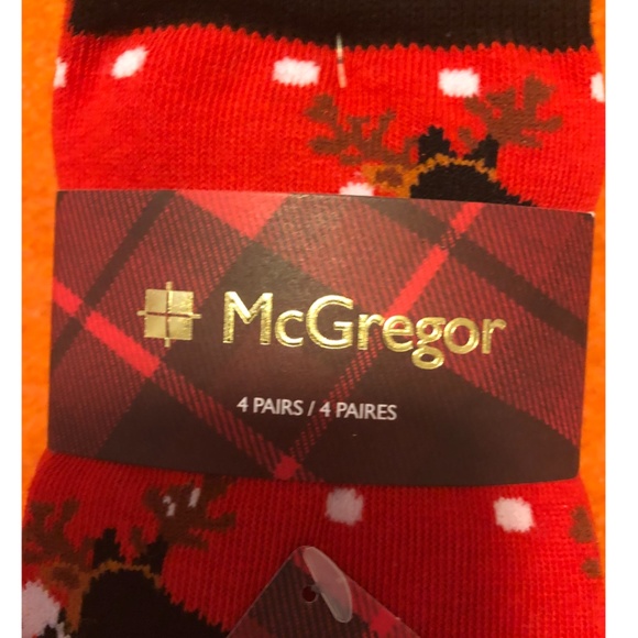 Lot of 4 McGregor festive Scottish terrier socks NWT - Picture 3 of 11